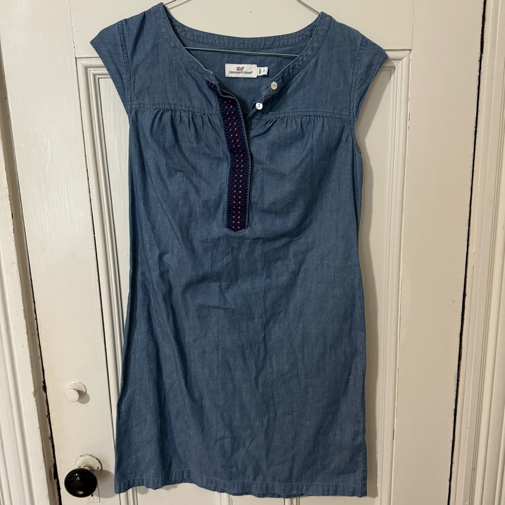 Vineyard Vines Chambray Denim Dress